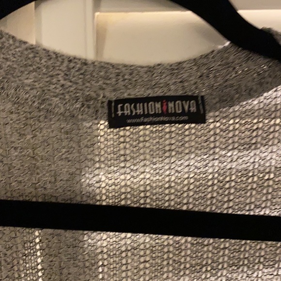 Fashion Nova Gray duster size extra large - Picture 4 of 4